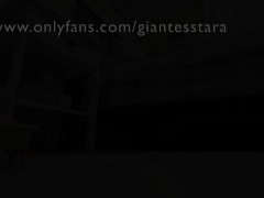 Unaware Giantess uses tiny ex as a buttplug 3/16