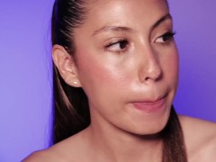 Natural Beauty Gagging on Neighbor's Dick - Screenshot 7 of 16 - Blowjob