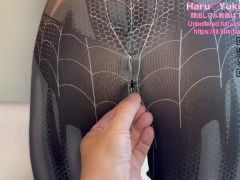 【素人】スパイダーマンコスプレの美少女が窓際で中出しセックス 素人カップル/美少女/色白美乳/中出し/フル動画(44分)/일본여대생과질내사정섹스