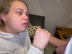 There's nothing better than playing with a stranger's cock, he cums in your mouth