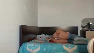 Sexy tries on panties. Watching a hairy , hairy pussy, big tits, big ass. Hot latina with big