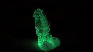 Nothosaur Banner Dildo: The Glow-in-The-Dark Green Monster