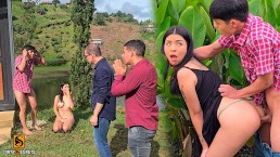MY FATHER-IN-LAW'S EMPLOYEE FUCKS MY FIANCÉE IN THE ASS ON THE RANCH
