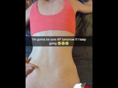 Cheating Amateur Yoga MILF Fucks Fitness Instructor On Snapchat - Cucked And Creampied