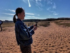 SQUIRTING ON THE BEACH WITH MY LUSH 6/16