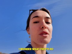 SQUIRTING ON THE BEACH WITH MY LUSH 7/16