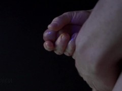 I shoot cum straight onto the carpet, my big cock has gone wild