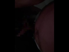My wife giving a blowjob at night