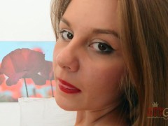 Kennedy Jax strips down and slaps her tight ass for the camera