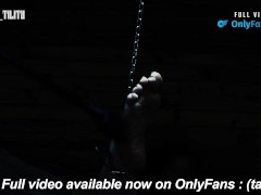 BDSM Hard Falaka Bastinado and Foot Torment on poor slave girl MKsubtility chained in restraints