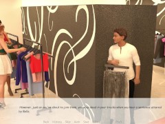 My stepbrother 's wife #37 Bella was teasing John in the fitting room-highlight