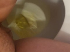 Golden shower and desperate piss compilation from hot piss slut