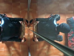 Milf chairtied and I fuck her face for 10 minutes until I cum in her mouth