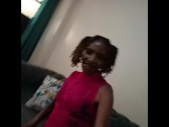 My Sexy chocolate bitch Monic wants you all to look at her. Then she gets wet