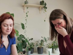 two lesbians got their first time real cock experience! flatmate fuck - Screenshot 3 of 16 - Feet Job