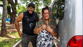 bbw mature gets anal fist fucked in my van