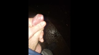 Public outdoor park masturbating.  Premature limp dick cum twice. So nervous, most pathetic wank.