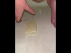 Pissing on a magic eraser