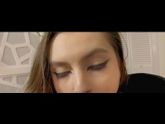 POV Eye Contact Blowjob from Amazing Blonde SpicyFxxx