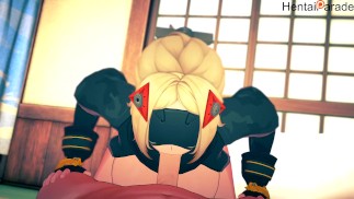 TRIGGER Deepthroat BLOWJOB Hentai ZENLESS ZONE ZERO Unzensiert