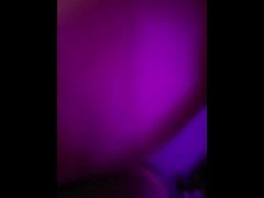 Surprise blowjob while watching tv
