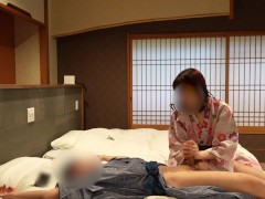 浴衣美人のねっとりローション手コキ&唾液たっぷりフェラ - Screenshot 3 of 16 - Japanese Amateur