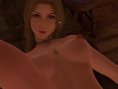 Aerith in True Facials Parody Porn Game Sex Collection