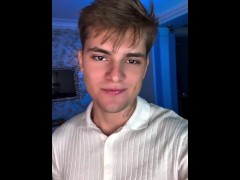 Daddy Dominates Balkan Blond Twink in Hotel Room - Screenshot 15 of 16 - Bisex