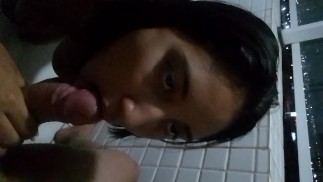 Ele me comeu muito gostoso na varanda