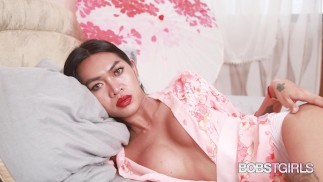 BOBSTGIRLS - Jing In Bed Wants To Play Her Shaft With You