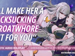 Innocent College Prude Sloppily Sucks Your Cock ♡ AUDIO RP | BINAURAL 3SOME Blowjob Facefuck Feral