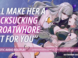 Innocent College Prude Sloppily Sucks Your Cock ♡ AUDIO RP | BINAURAL 3SOME Blowjob Facefuck Feral