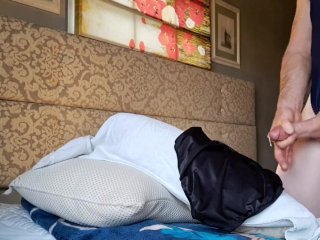 I stole my step-moms aerobics leotard swimsuit and pantyhose, and wrecked them with Girly Dick juic