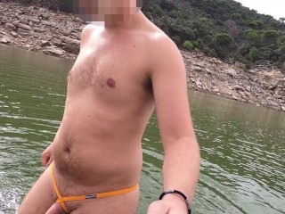 Public Cum in a Lake