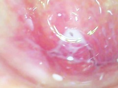 Long glass dildo deep inside of tight juicy pussy!!!