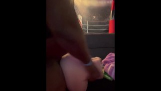 Back shots on sex toy