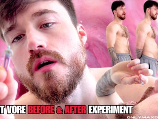 Giant Vore before & after Experiment