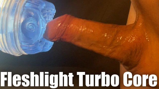 Japanese guy cum with Fleshlight Turbo Core