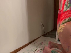 Bare naked body painting hot sexy