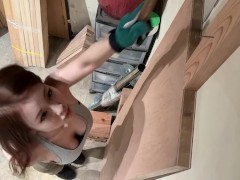 背が足りない女大工リョウカ🔨 素人,日本人,個撮,作業服,建築女子,建設女子,土方女子,ワークマン女子 - Screenshot 14 of 16 - Japanese Amateur