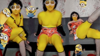 Minions Ragazzo a Ragazza Trans Gialle Gambe Gialle