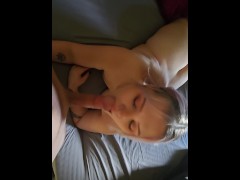 Getting my throat fucked my daddy's big cock