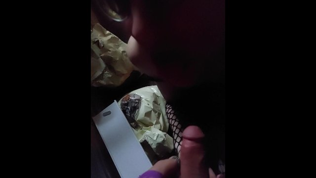 Two Transgirls Suck Each Other Off in a Shed