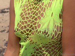 23 handjob on the beach fishnets hot asian milf OnlyFans @ Appleliu-76