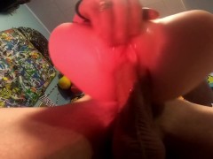 Upclose Underneath Pov With Sex Doll + Creampie