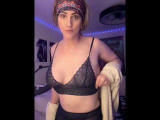 Carrie’s Tits Outgrew her Lacy Top