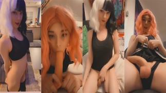 Alt T-Girl with Big Dick Compilation #4