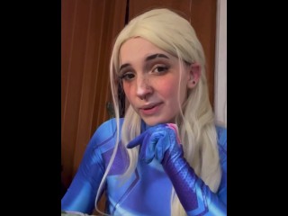 POV Samus Blowjob | @youkittenmexxx on OF