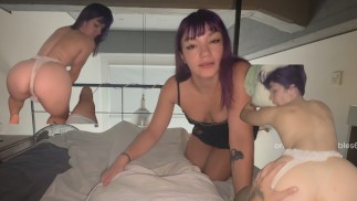 My stepsis take care of me. She Couldn't Resist My COCK🍑💦 with mikitabby