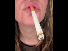 Sexy Smoking Brunette - Screenshot 2 of 16 - Smoking Cigarette